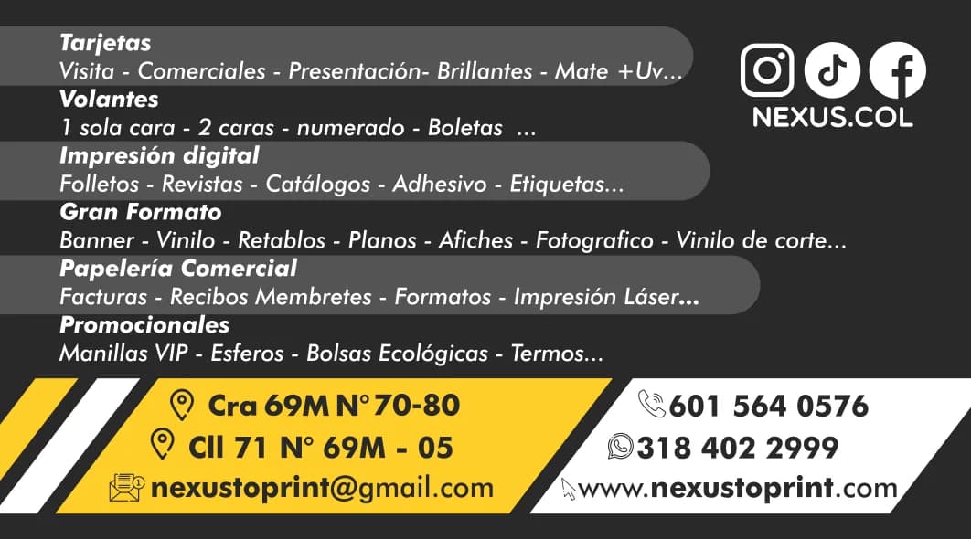 Tarjeta reverso